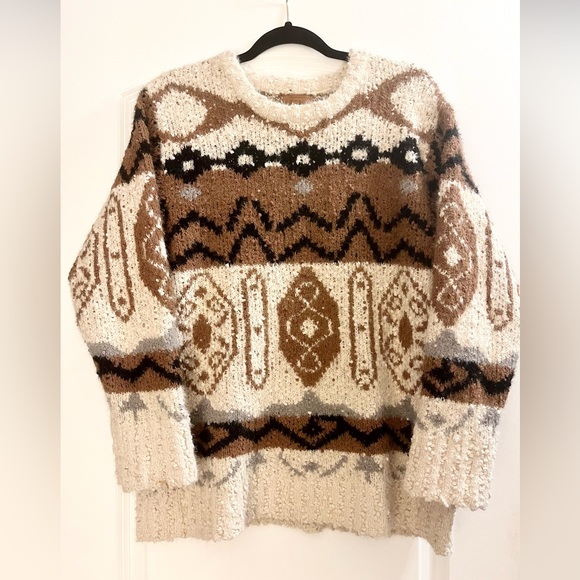 POL Sweaters - Pol Aztec Super Soft Sweater Size M